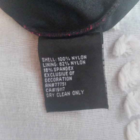 A burgundy and black Betsey Johnson fancy dress. - Picture 6 of 12